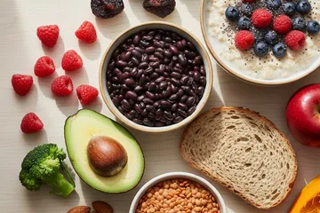 Alimentos con Fibra: Tabla USDA, Soluble vs Insoluble y Plan