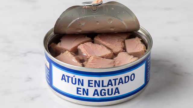 Atún enlatado en agua